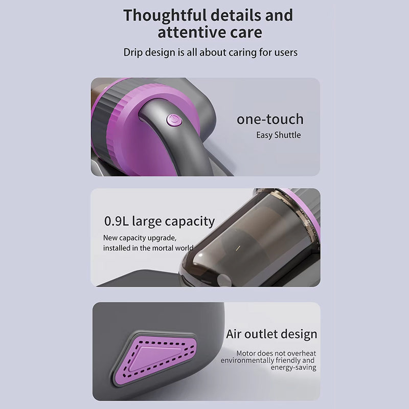 Mattress Cleaner Vacuum With UV-C Light And Heat For Allergy Relief