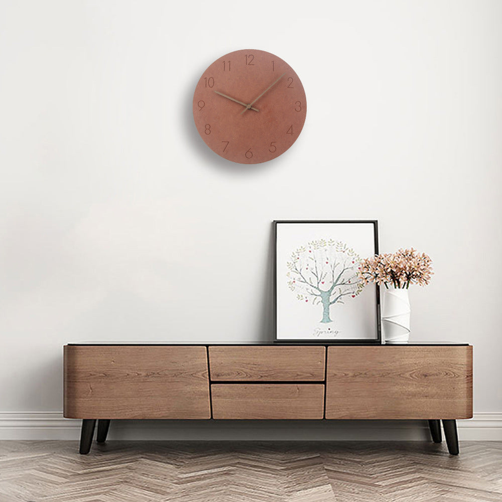 Minimalist 29 cm Wood Wall Clock With Silent Movement In Scandinavian Style