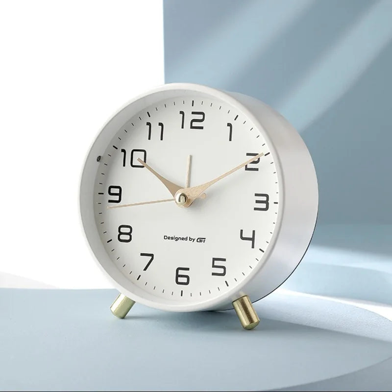 Mira Table Clock With Silent Sweep Mechanism And Nordic Design