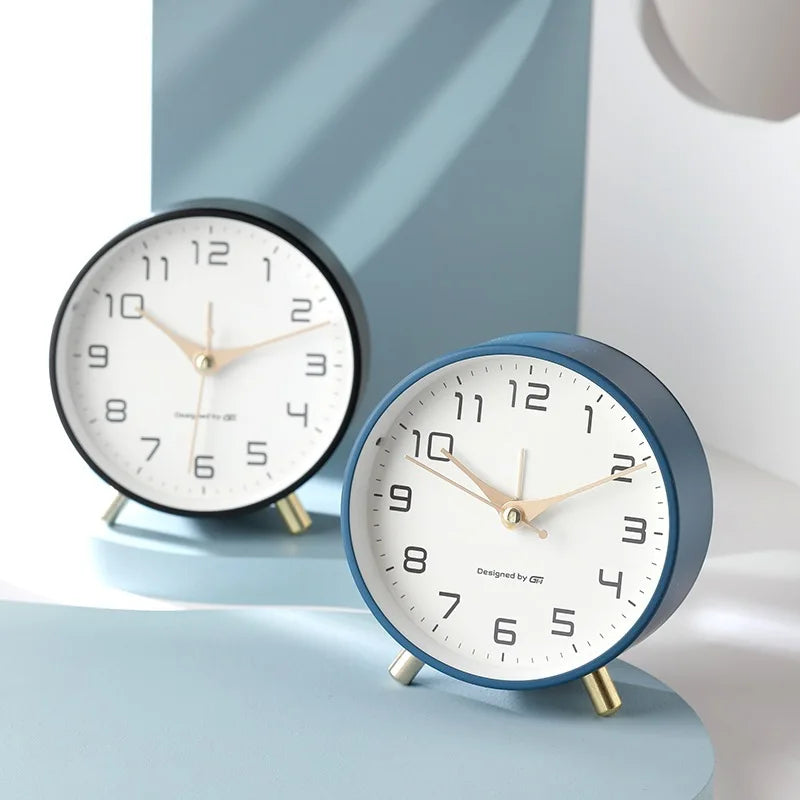 Mira Table Clock With Silent Sweep Mechanism And Nordic Design