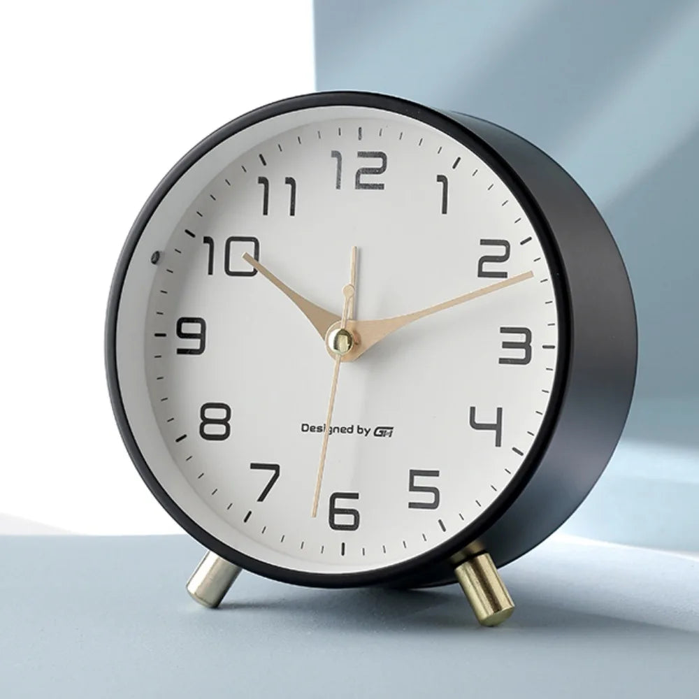 Mira Table Clock With Silent Sweep Mechanism And Nordic Design