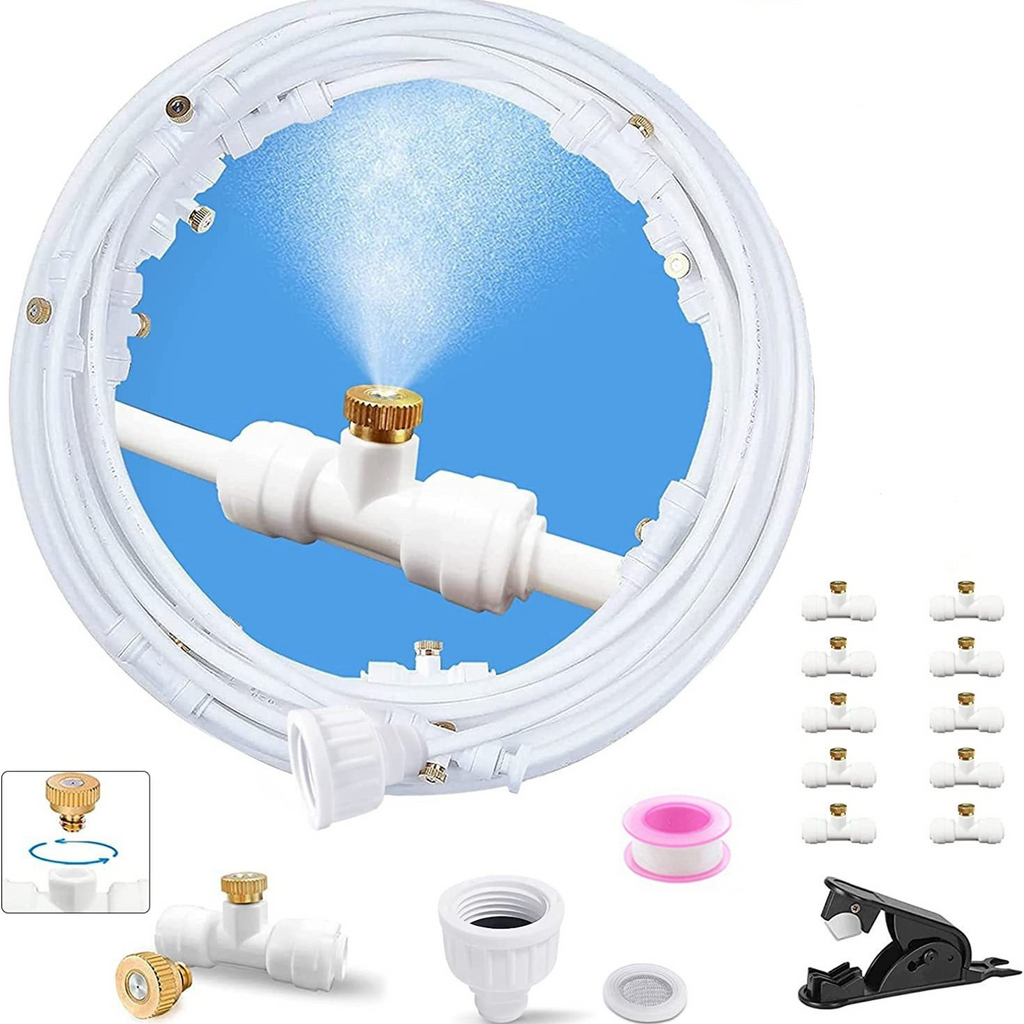 Outdoor Misting System With Quick Setup For Garden And Patio Cooling