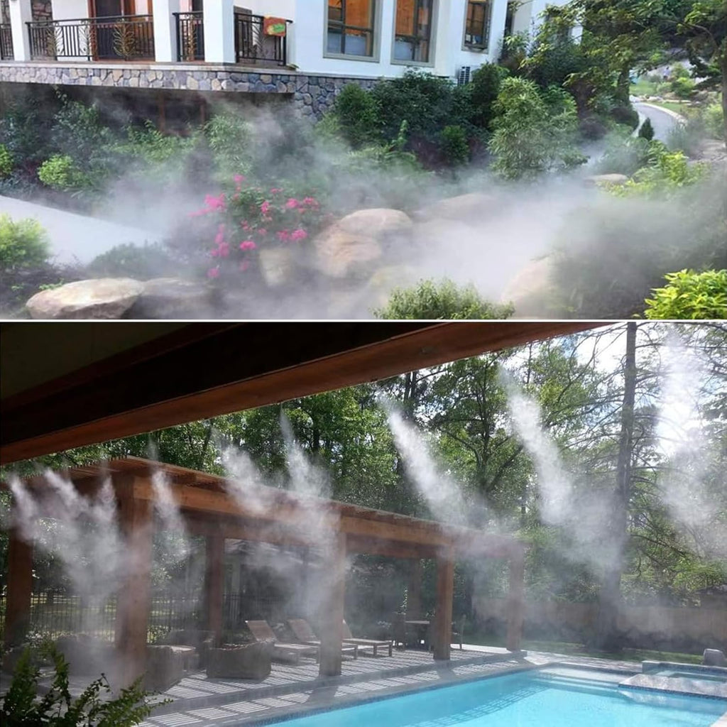 Outdoor Misting System With Quick Setup For Garden And Patio Cooling