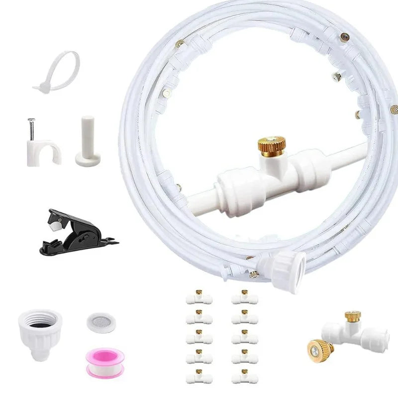 Outdoor Misting System With Quick Setup For Garden And Patio Cooling