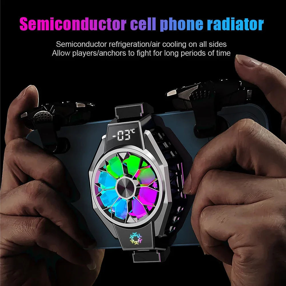 Mobile Fan Clip On Cooling Fan With Smart Temperature Readout For Mobile Devices