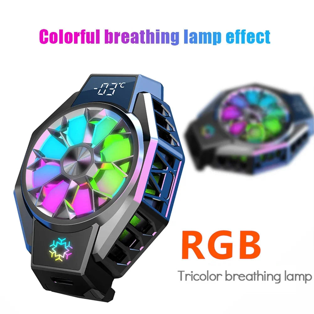 Mobile Fan Clip On Cooling Fan With Smart Temperature Readout For Mobile Devices
