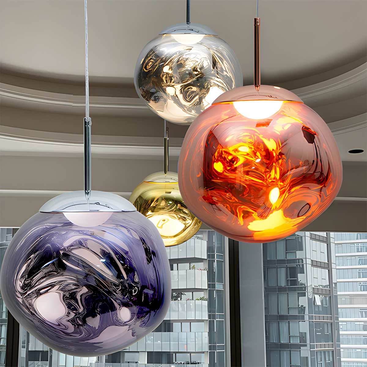 Lux Lava Flow Pendant Light For Dining Room Modern Design