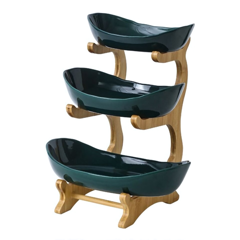 Modern Fruit Bowl Three Tier Kitchen Organizer For Elegant Display