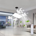 Flush Mount Ceiling Fan With Dimmable Light For Space Saving Comfort