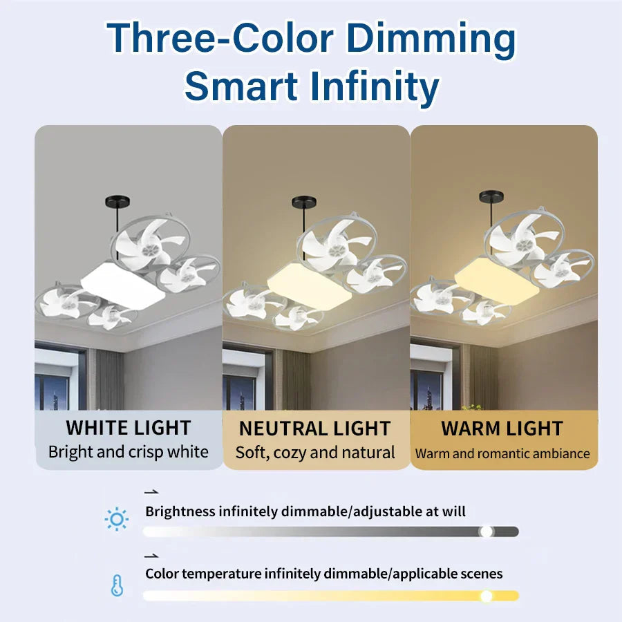Flush Mount Ceiling Fan With Dimmable Light For Space Saving Comfort