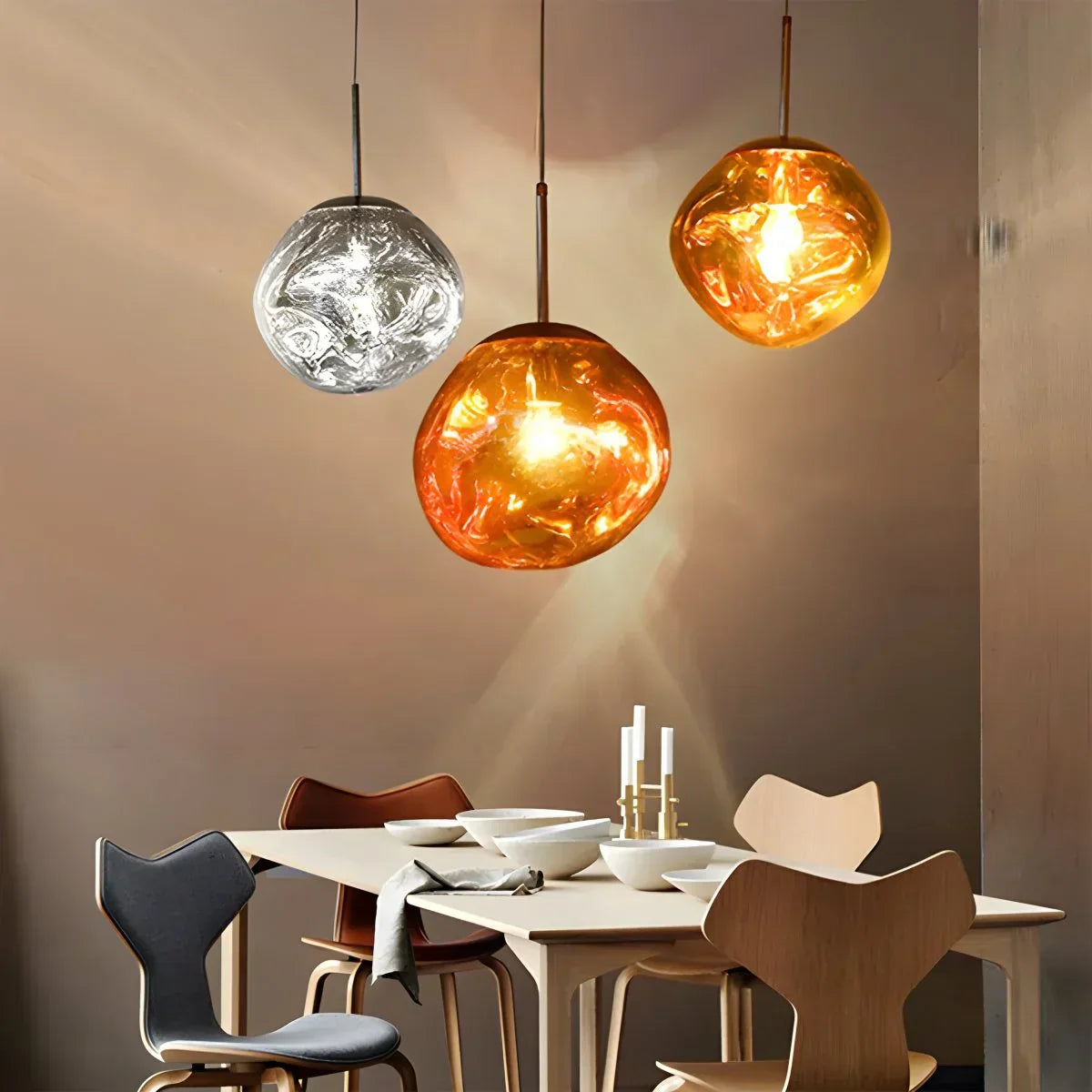 Lux Lava Flow Pendant Light For Dining Room Modern Design