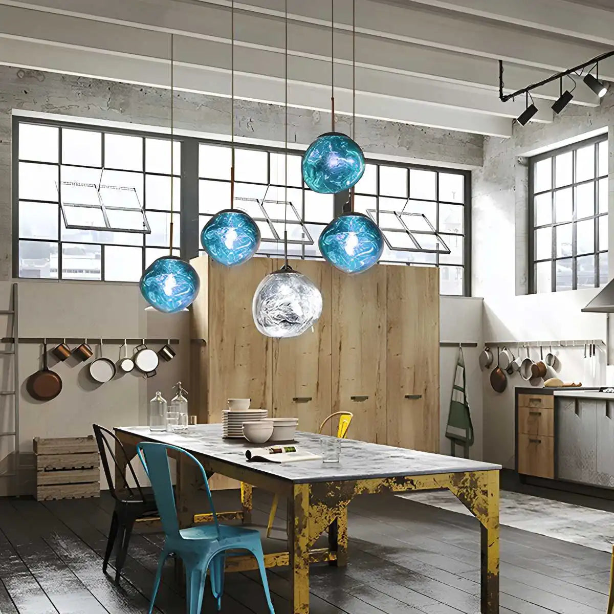 Lux Lava Flow Pendant Light For Dining Room Modern Design