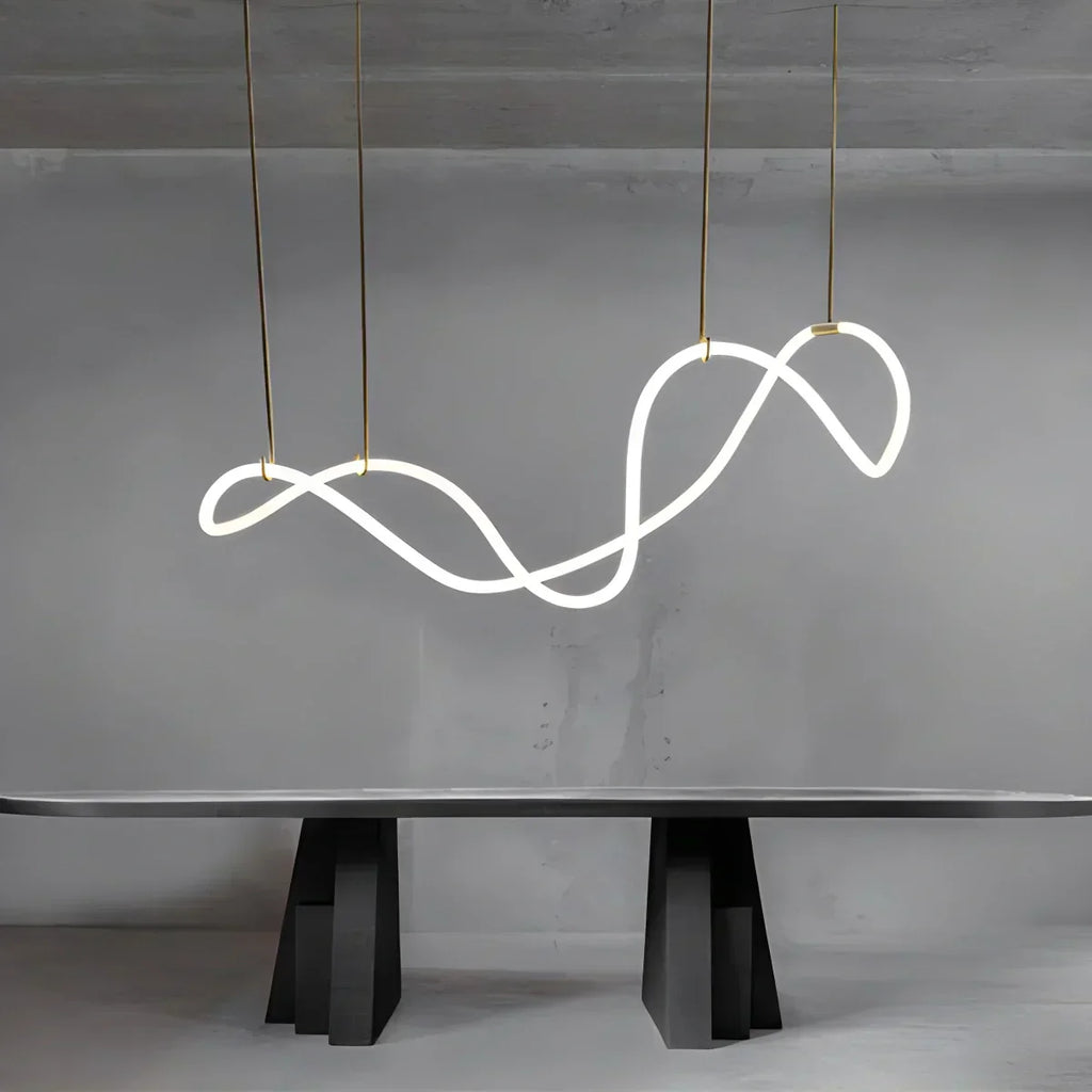 Pendant Light With Long Hose For Dining Room Modern LED Fixture