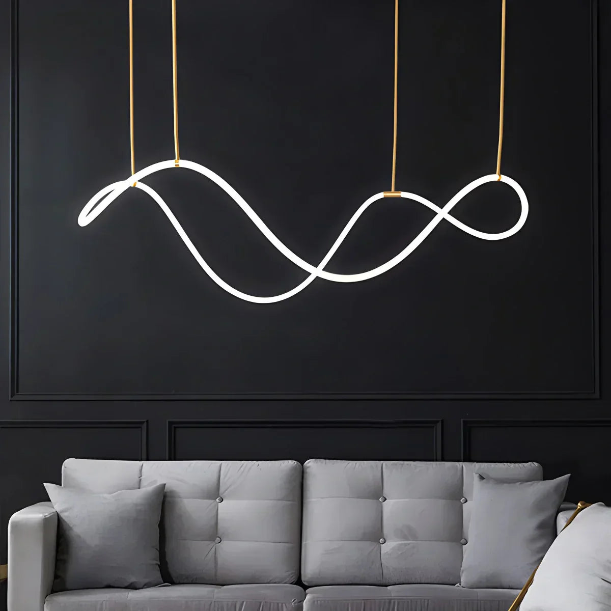 Pendant Light With Long Hose For Dining Room Modern LED Fixture