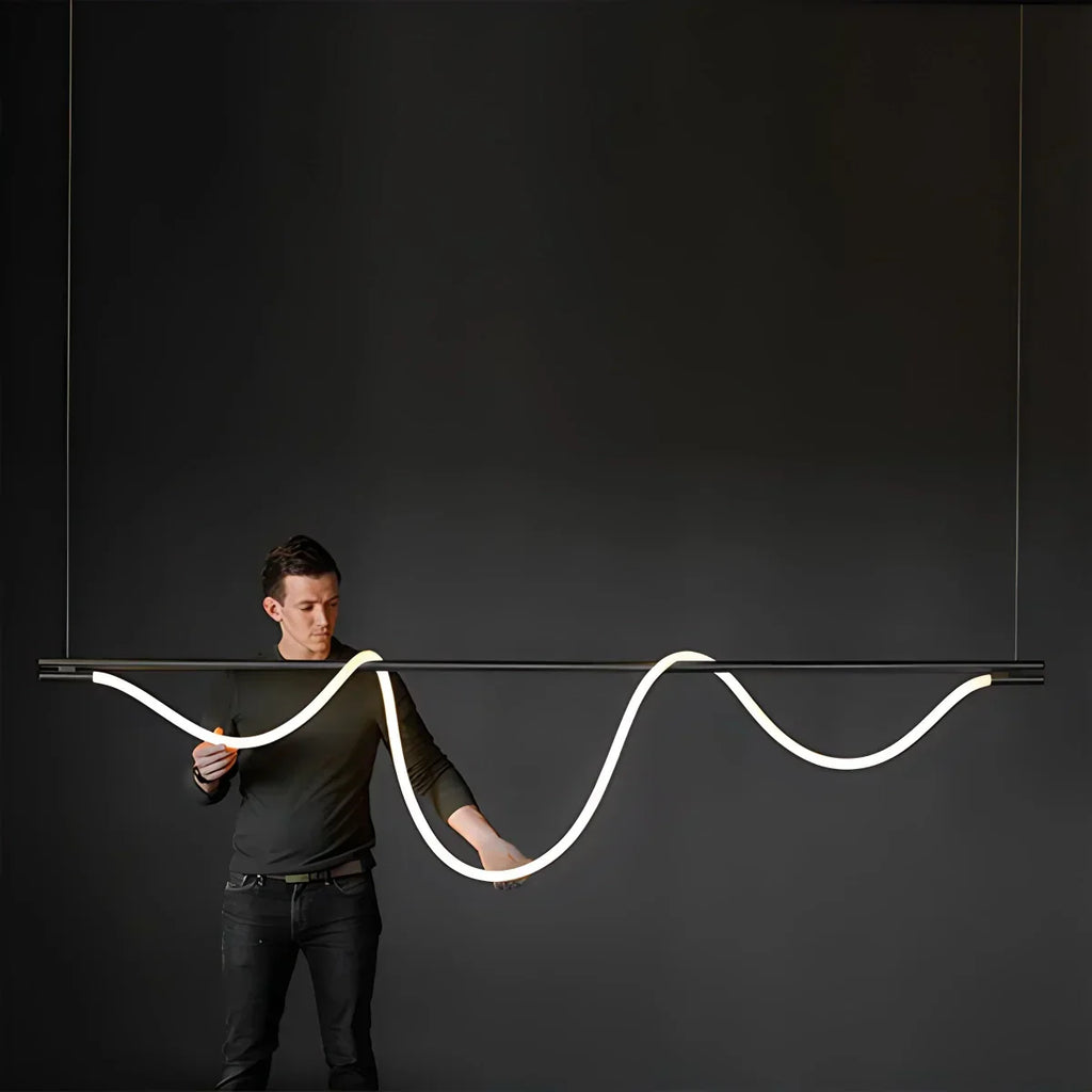 Pendant Light With Long Hose For Dining Room Modern LED Fixture