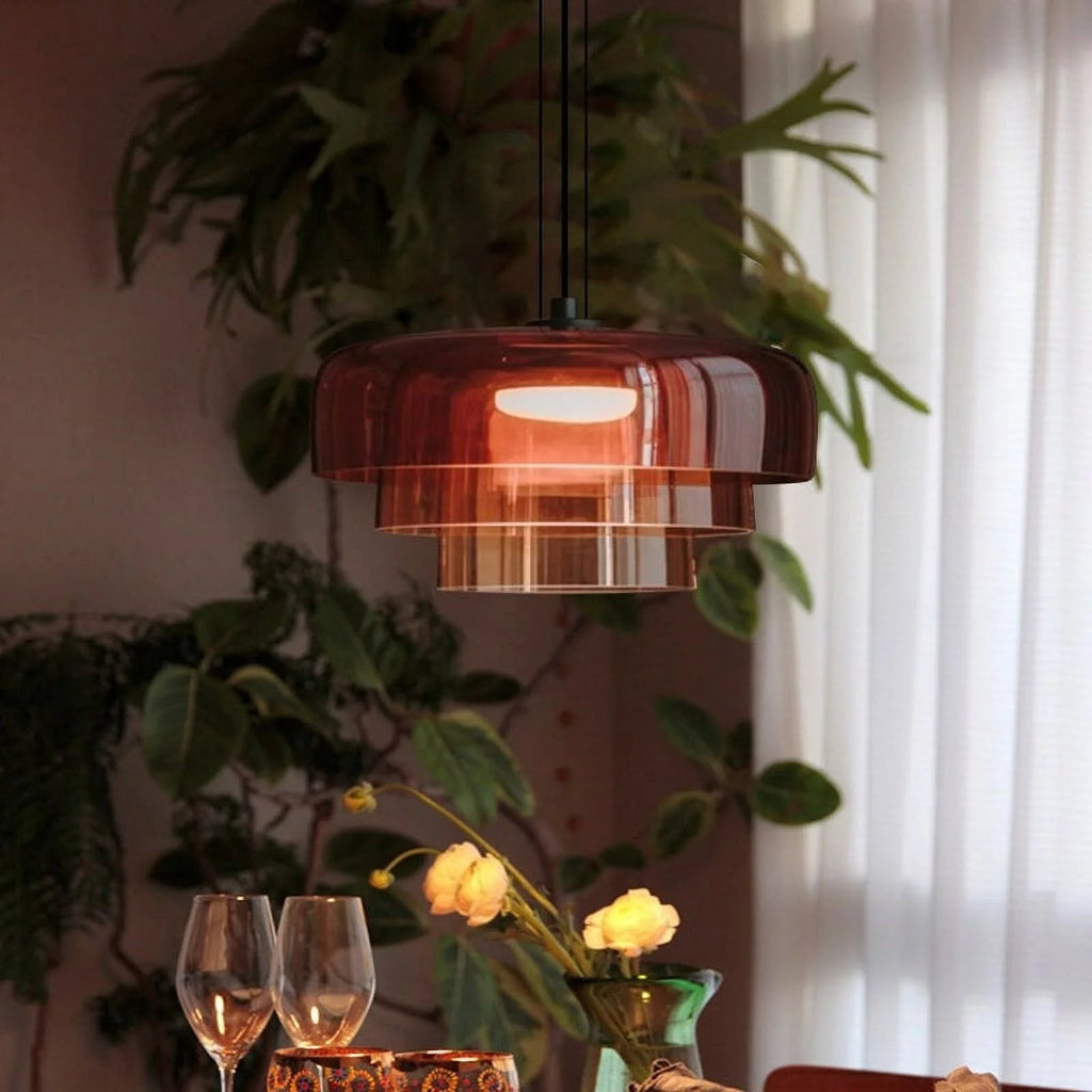 Kirrea Modern Glass Pendant Light In Kitchen Areas