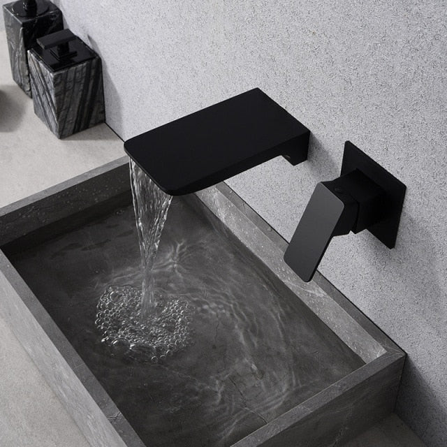 Wall Mounted Water Tap With Touchless Operation And Adjustable Settings