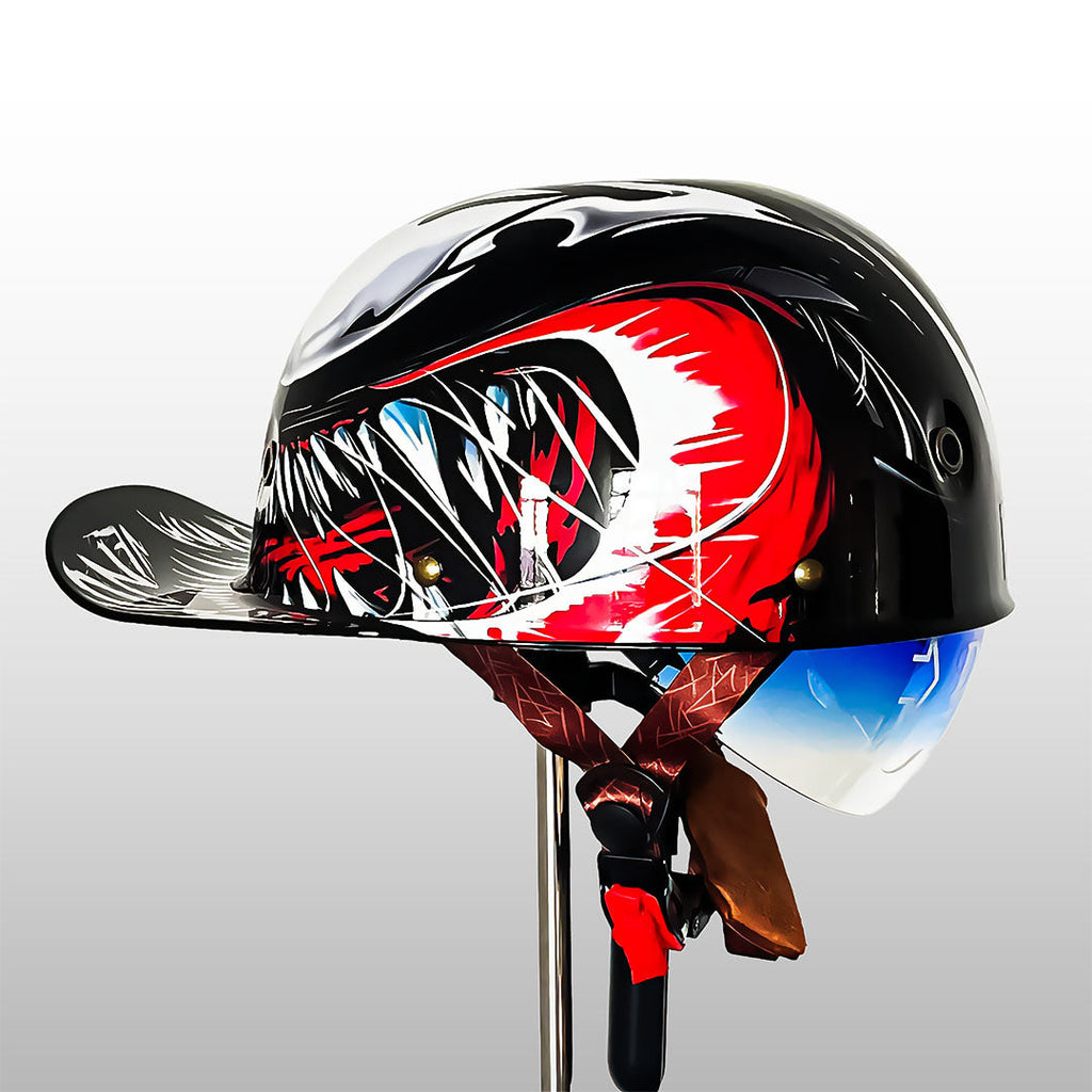 Moto Baseball Helmet For Daily Riding With DOT And ECE Certification