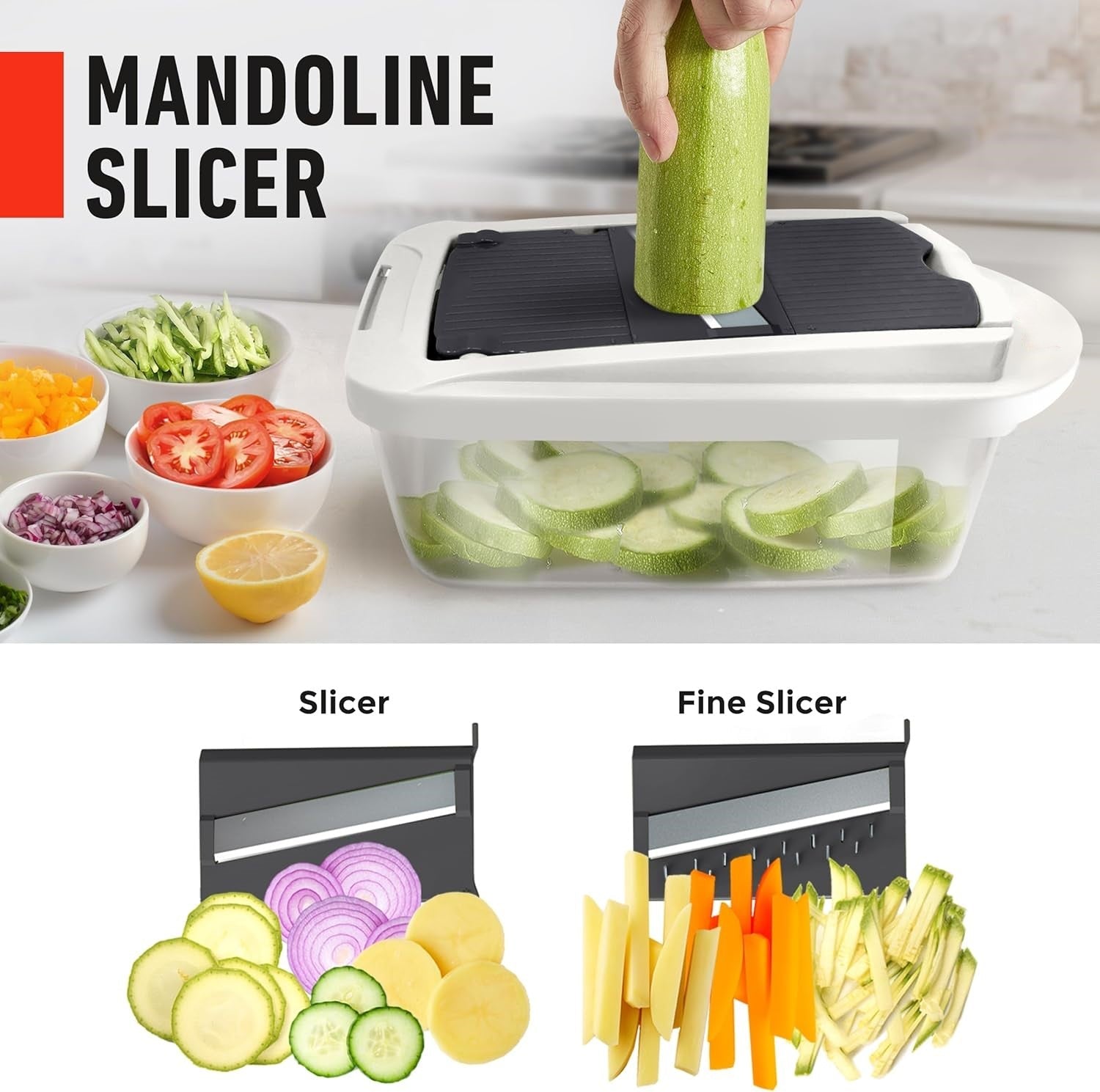 MultiPrep 10-In-One Veggie Slicer With Eight Blades For Quick Meal Prep
