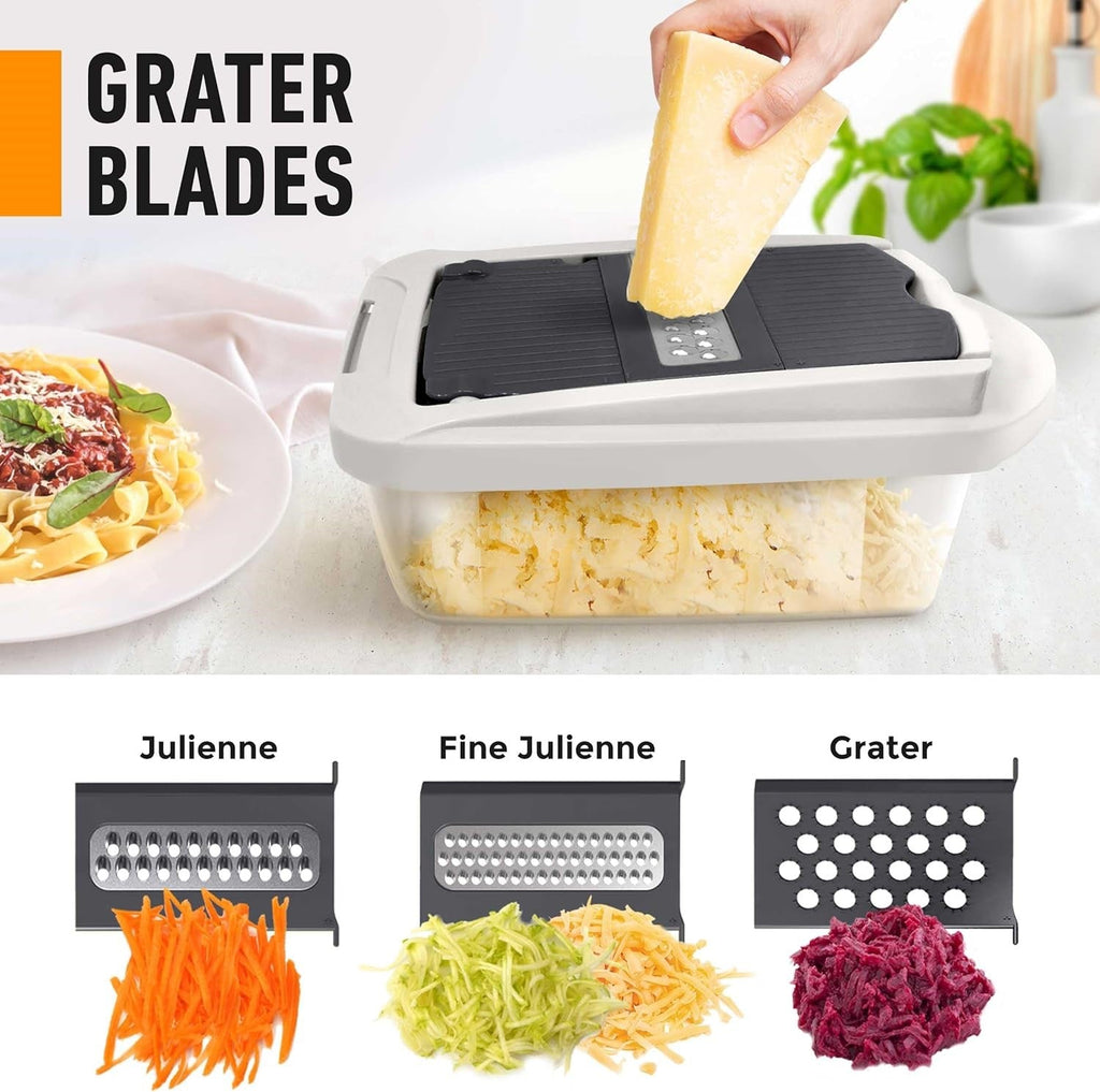 MultiPrep 10-In-One Veggie Slicer With Eight Blades For Quick Meal Prep