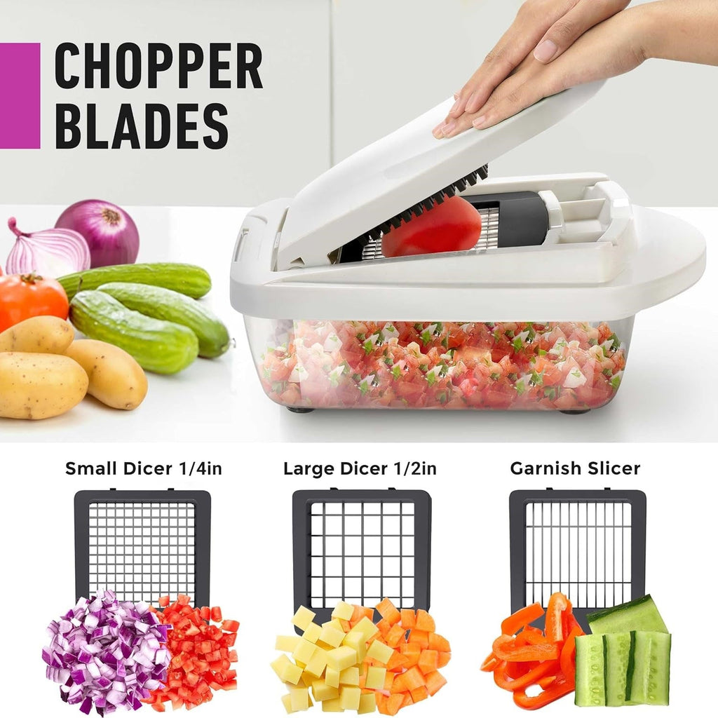 MultiPrep 10-In-One Veggie Slicer With Eight Blades For Quick Meal Prep