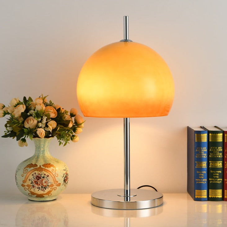 Mushroom Lamp With Bauhaus Influence And Clean Geometric Silhouette