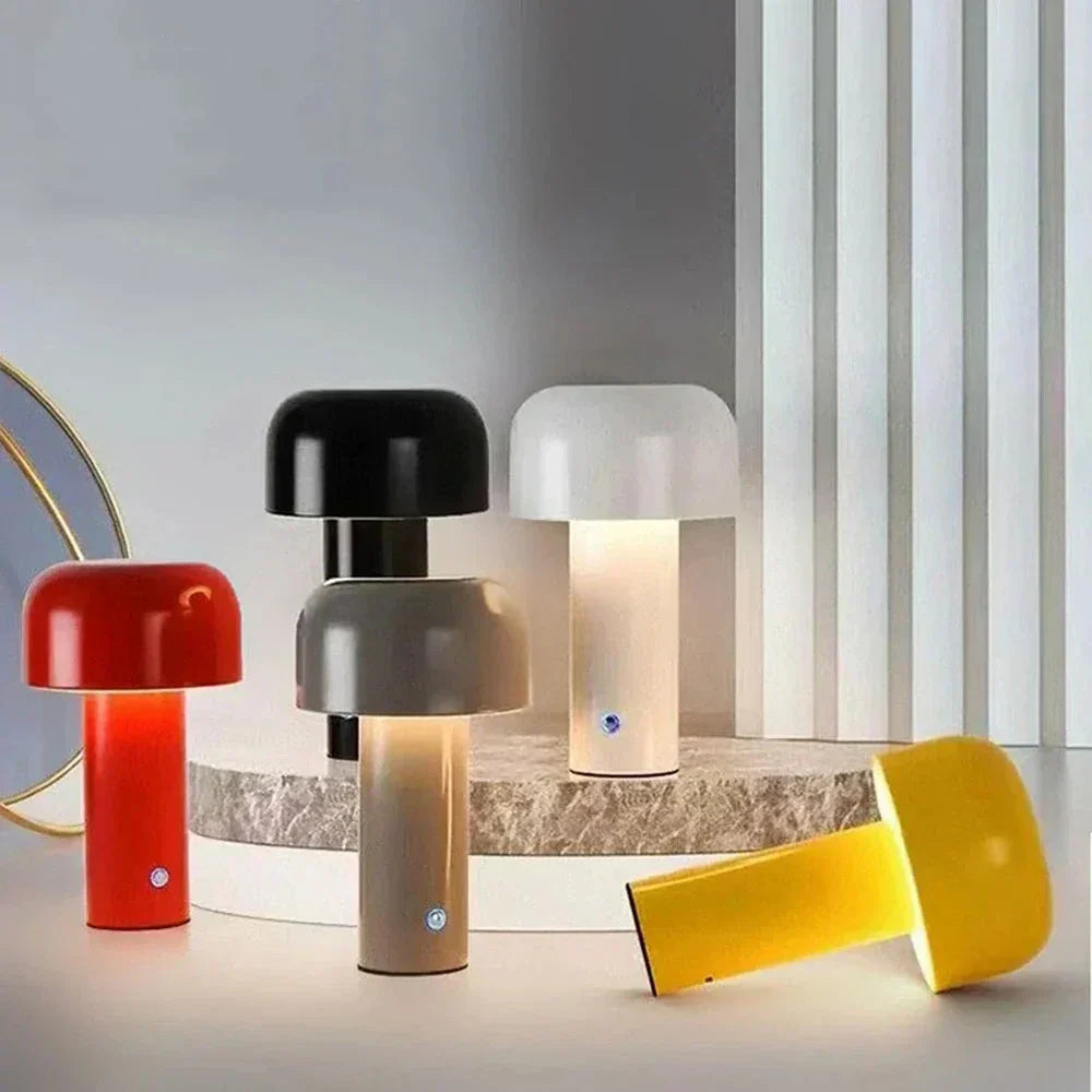 Mushroom Lamp Portable USB Rechargeable, LED Light For Cozy Spaces