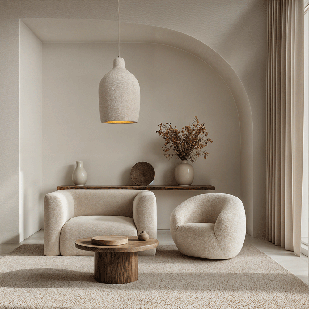 SylvaWabi Resin Pendant Light For Modern Ceiling Fixtures
