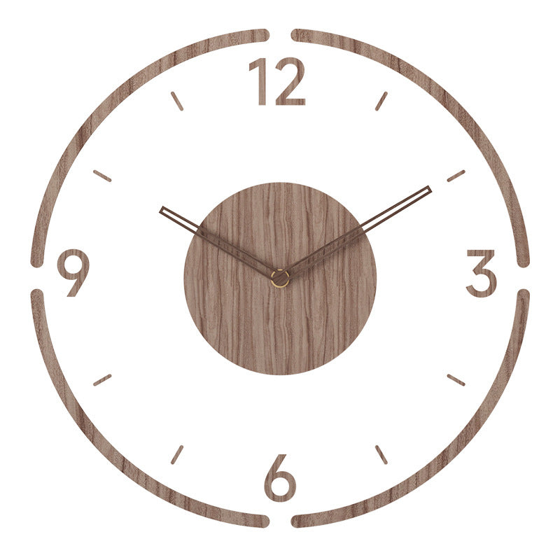 Natural Elegance Silent Quartz Wall Clock For Minimalist Tranquil Interiors