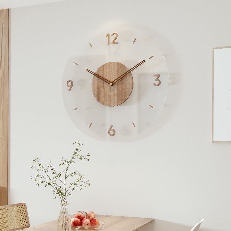 Natural Elegance Silent Quartz Wall Clock For Minimalist Tranquil Interiors