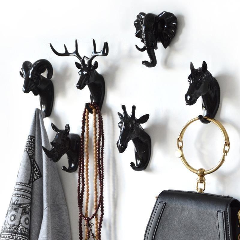 Nature's Touch Animal Design Wall Hooks for Keys and Accessories Storage