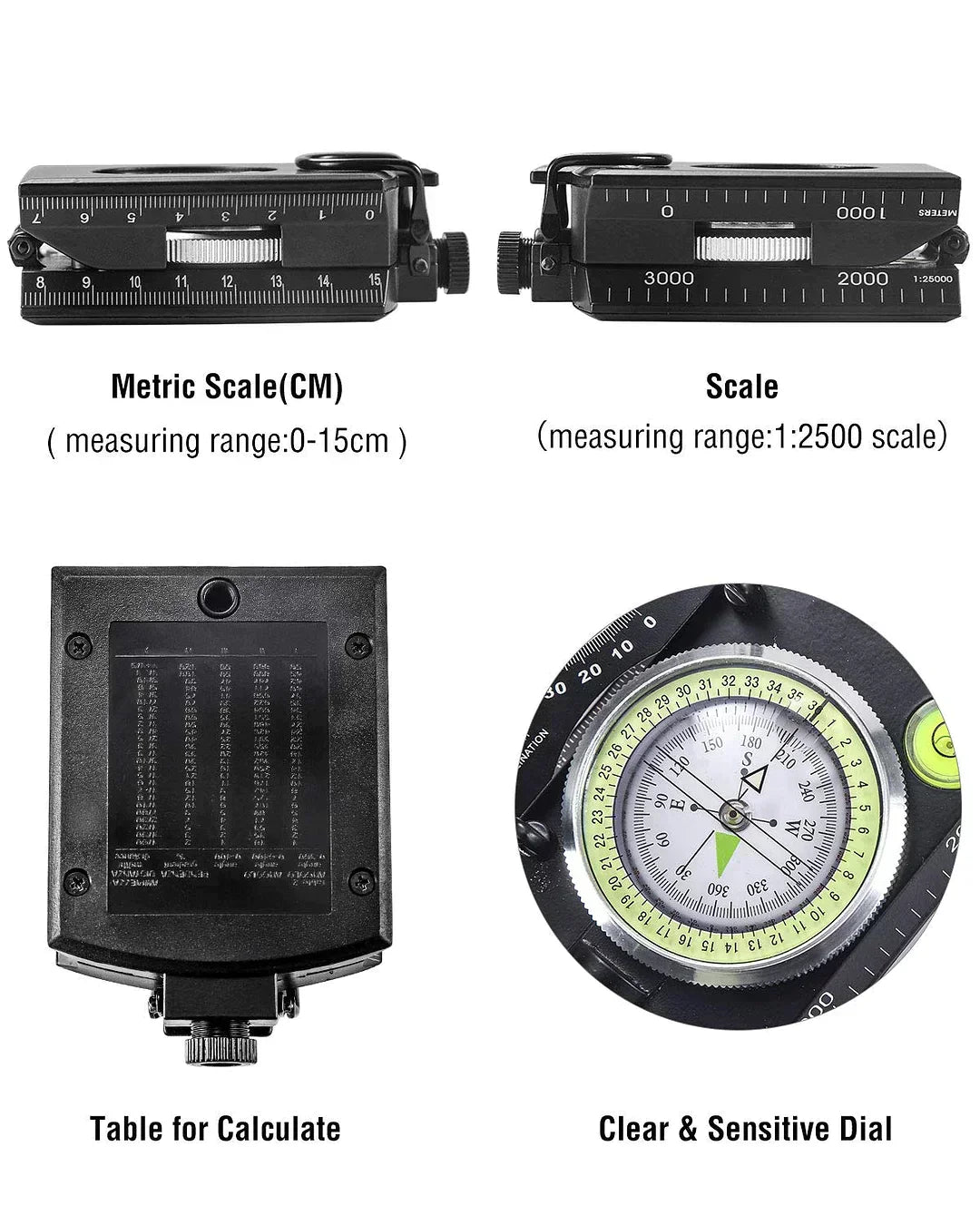 Navigator Pro Versatile Military Compass With Clinometer For Outdoor Adventures