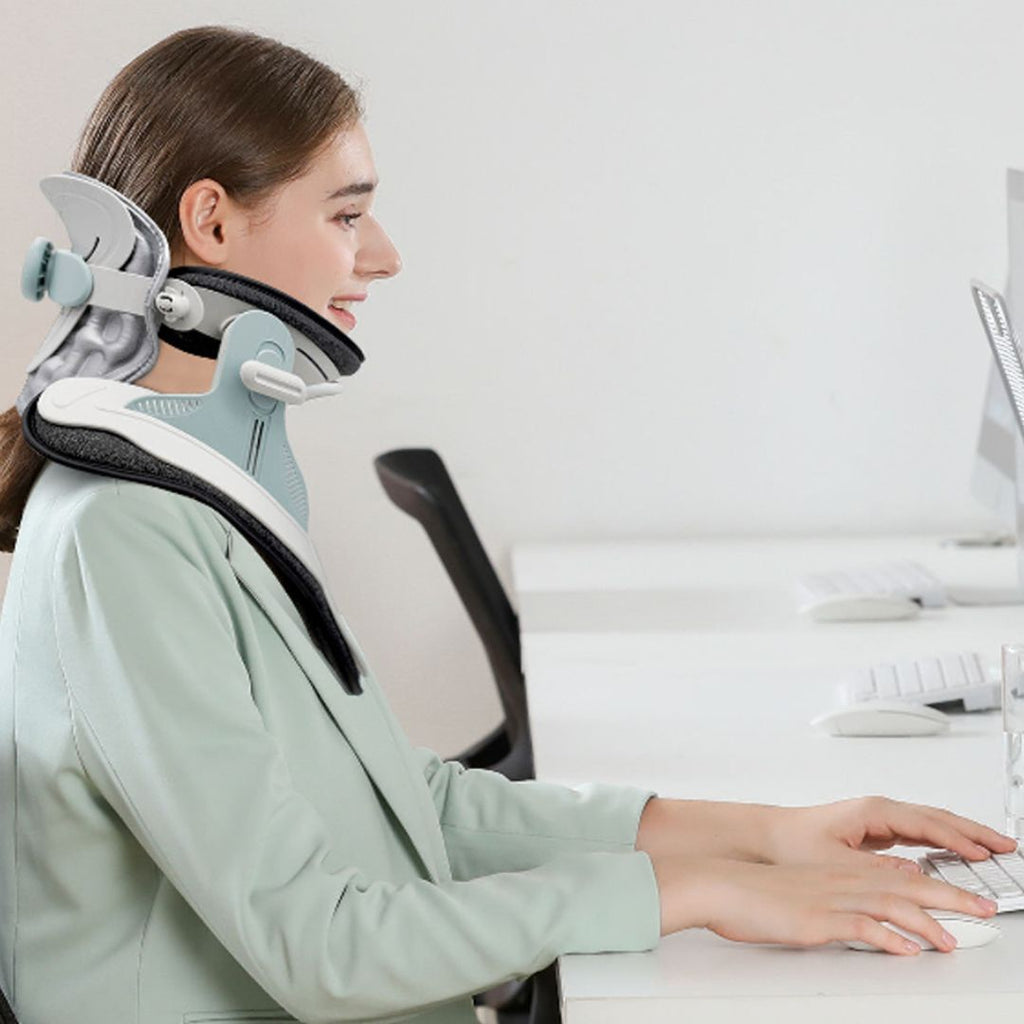 Neck Stretcher Adjustable Cervical Traction Device for Pain Relief and Posture