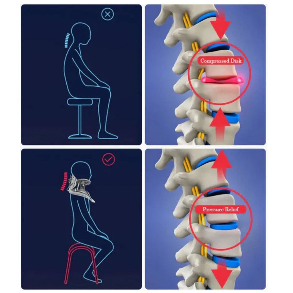 Neck Stretcher Adjustable Cervical Traction Device for Pain Relief and Posture