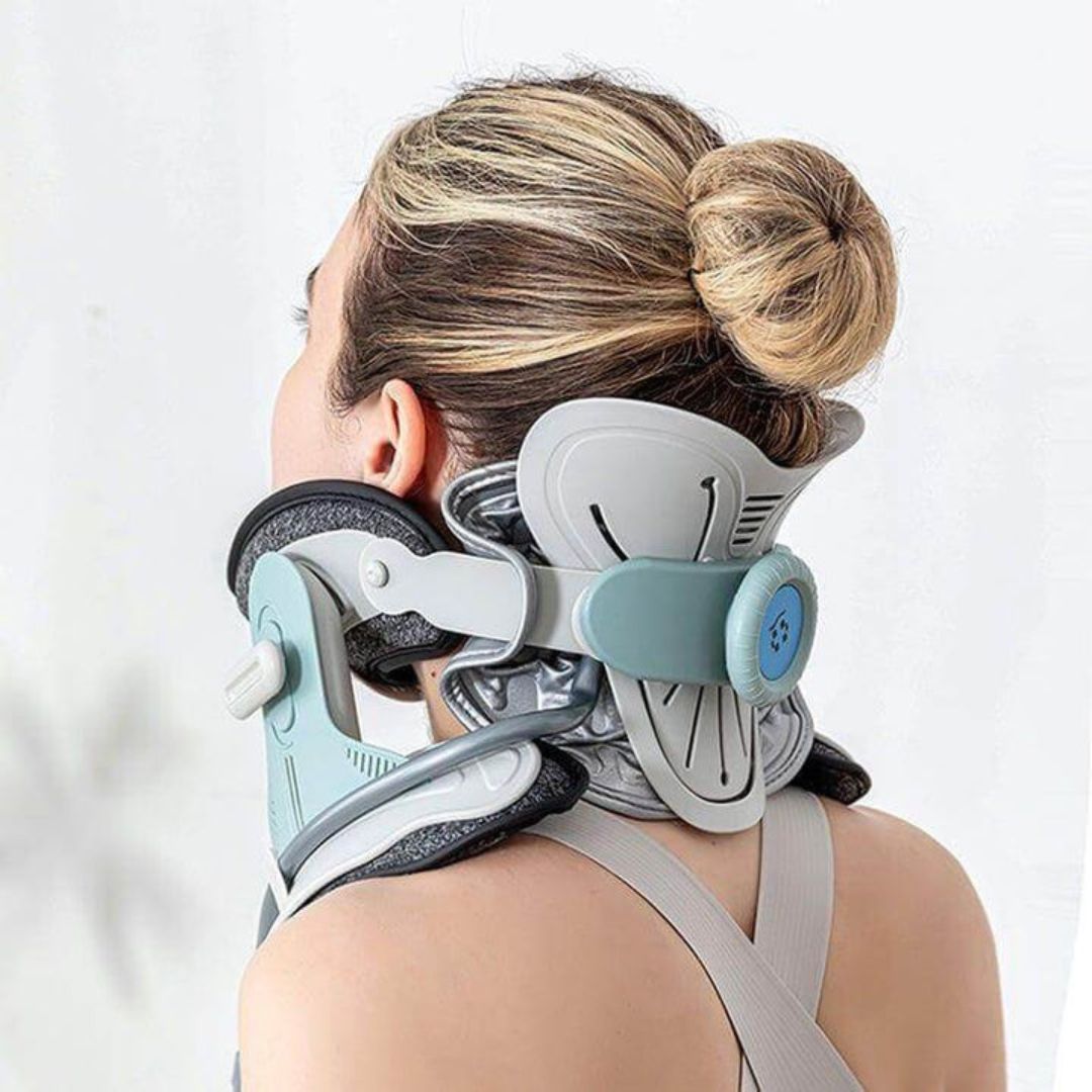 Neck Stretcher Adjustable Cervical Traction Device for Pain Relief and Posture