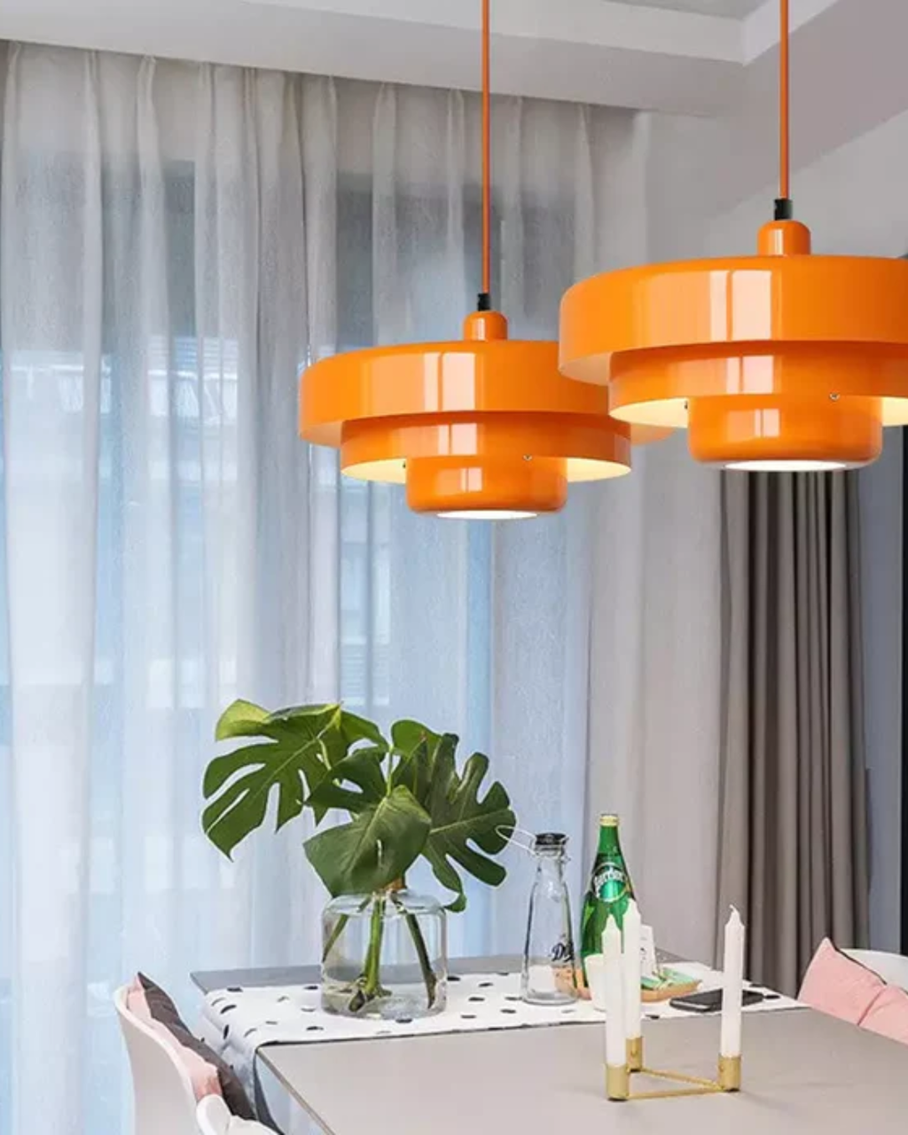 Orange Pendant Light From Marinelle With Bold Modern Twist For Interiors