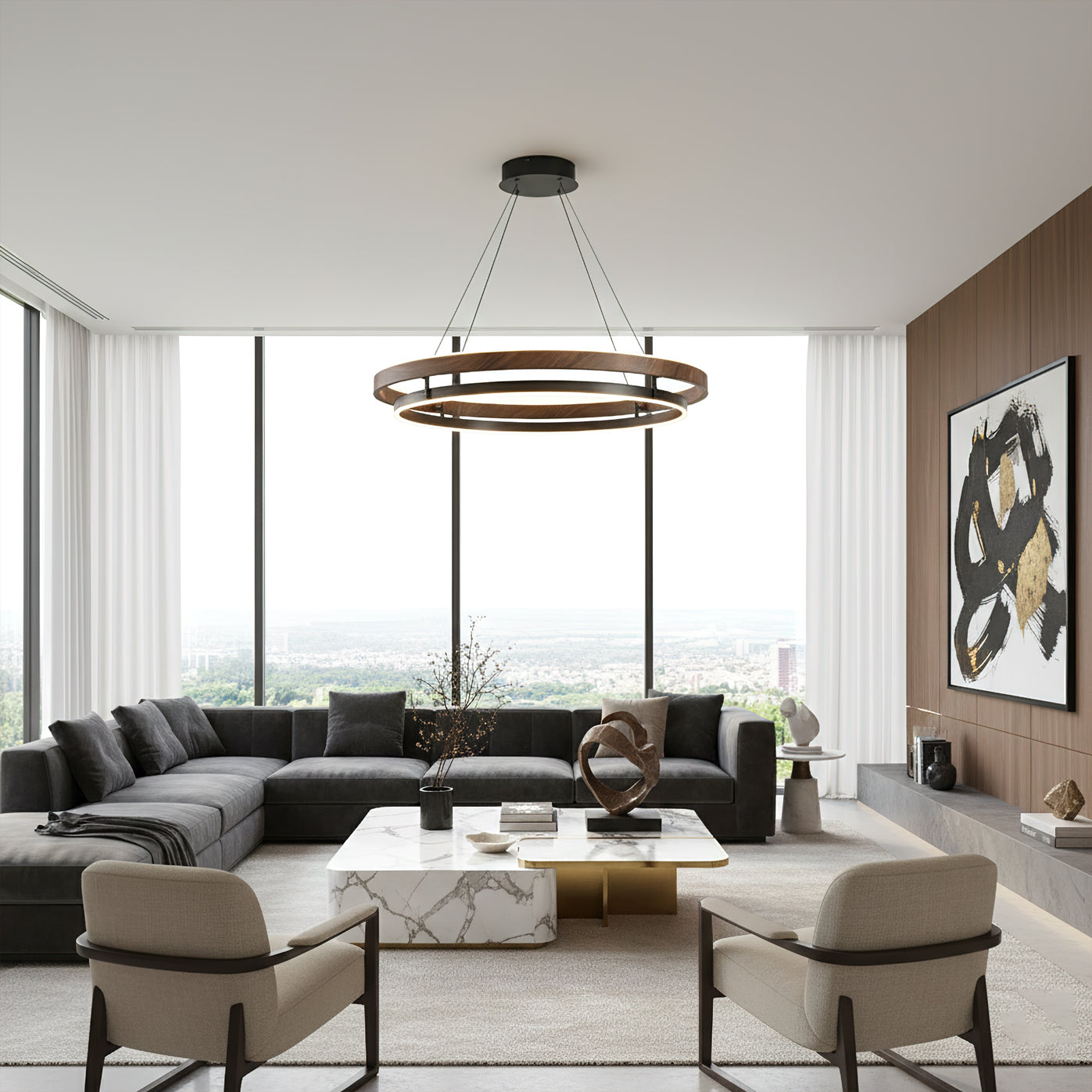 NisekoLight Crystal Chandelier Dining Room Modern Style