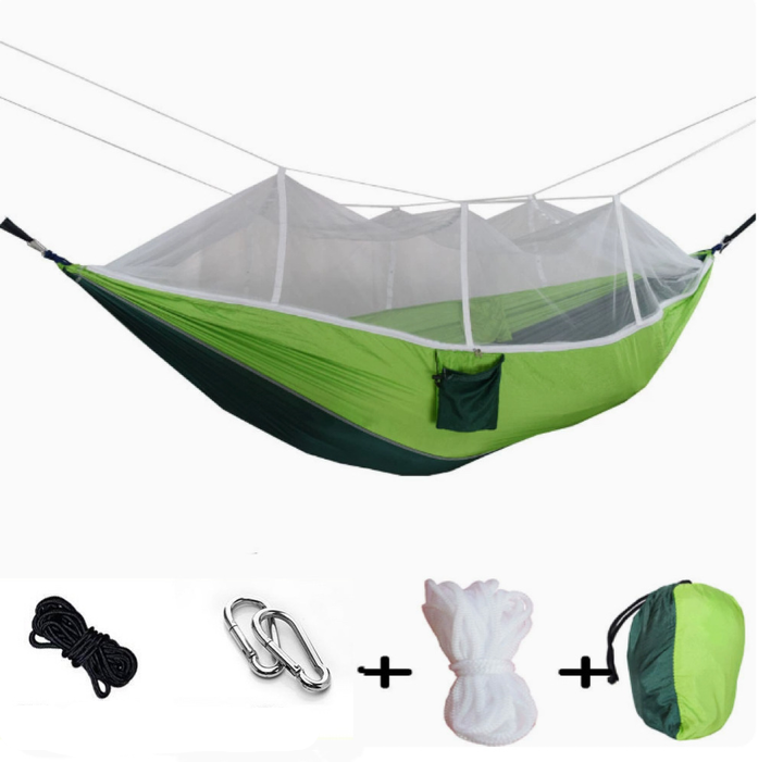 Nomaterra Ultralight Hammock For Outdoor Comfort With Mosquito Net And Tarp