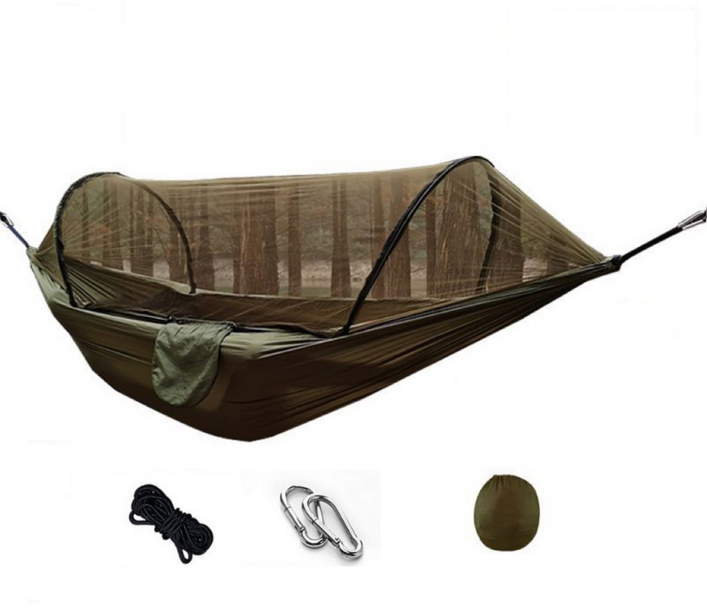 Nomaterra Ultralight Hammock For Outdoor Comfort With Mosquito Net And Tarp