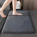 Nordic Bath Mat With Soft Velvet Non Slip Backing For Superior Absorption
