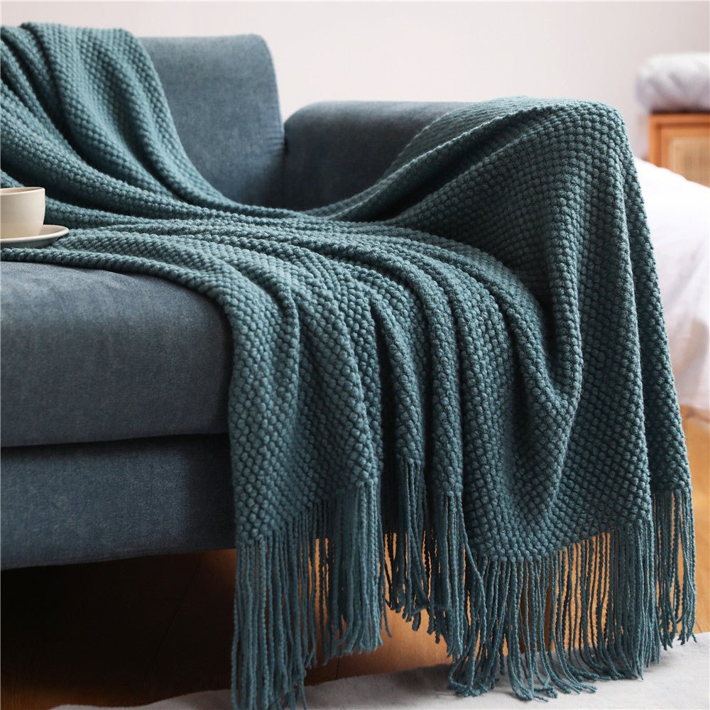Nordic Collection Cozy Chunky Knit Throw For Year Round Comfort