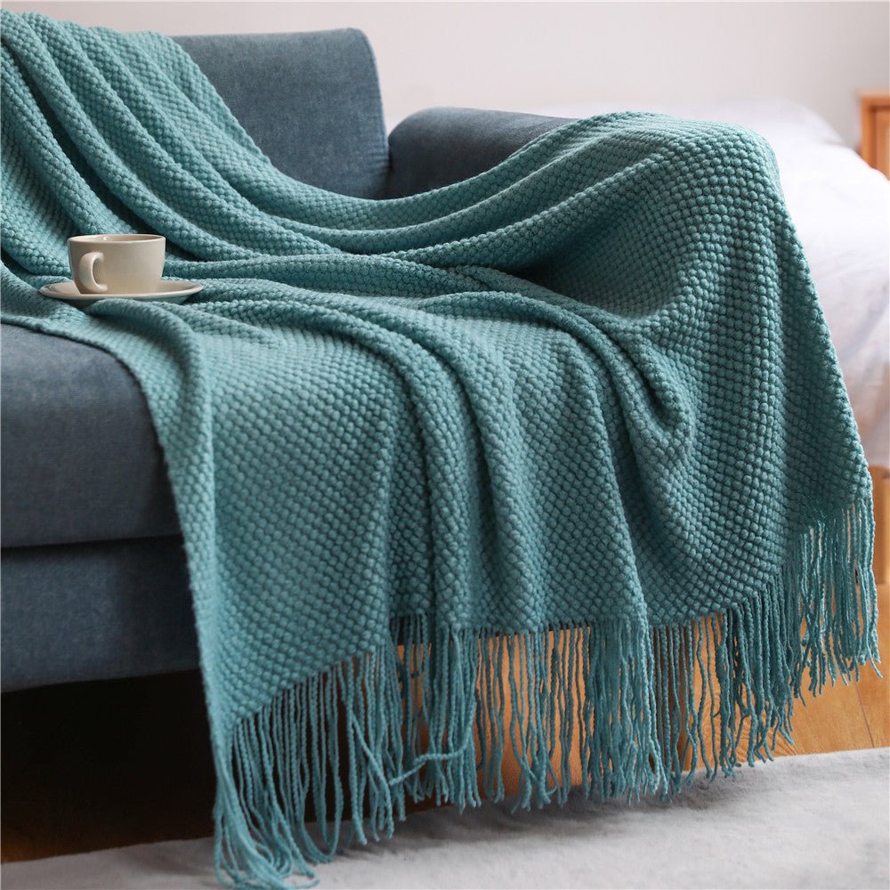 Nordic Collection Cozy Chunky Knit Throw For Year Round Comfort