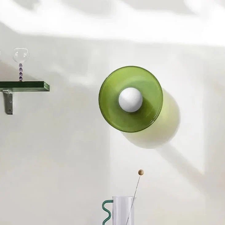 Clear Shade And LED Compatibility For LumaLux Glass Ceiling Lamp