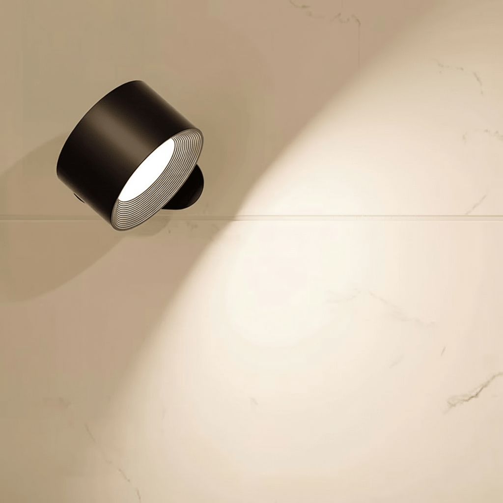 Nordic Glow Round LED Wall Light With Natural Wood Finish For Modern Spaces