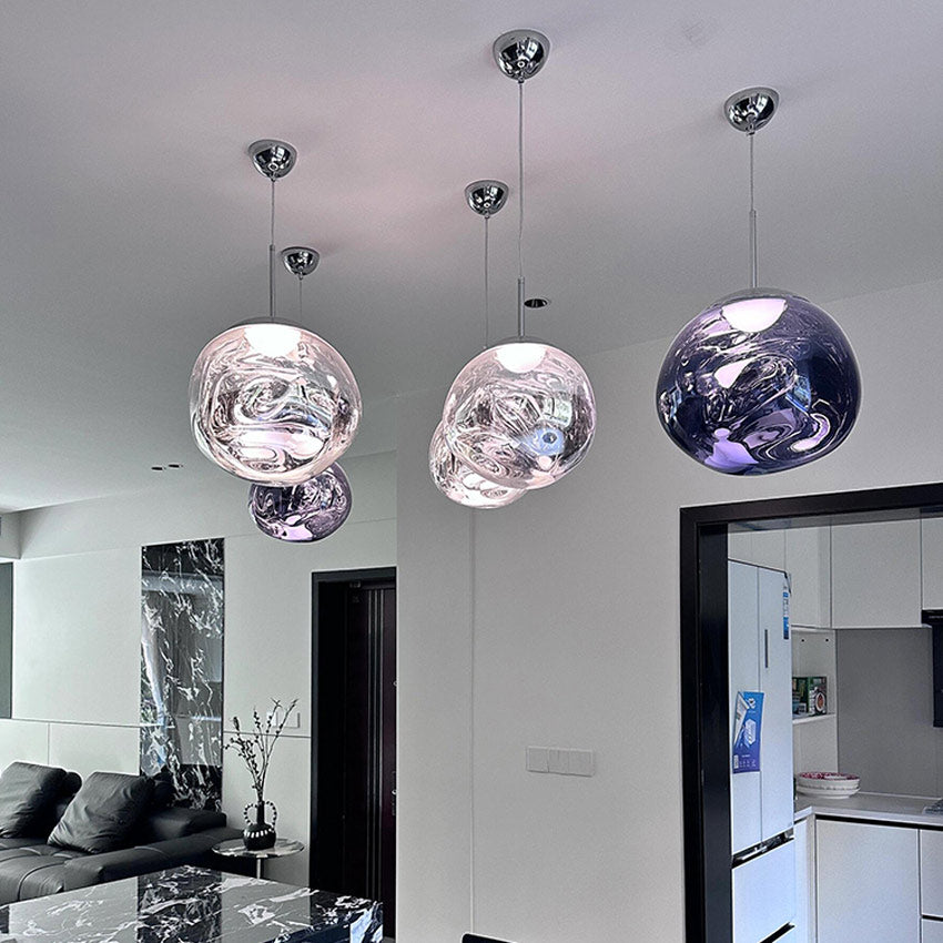 Nordic Industrial Pendant Light With Lava Design For Modern Interiors