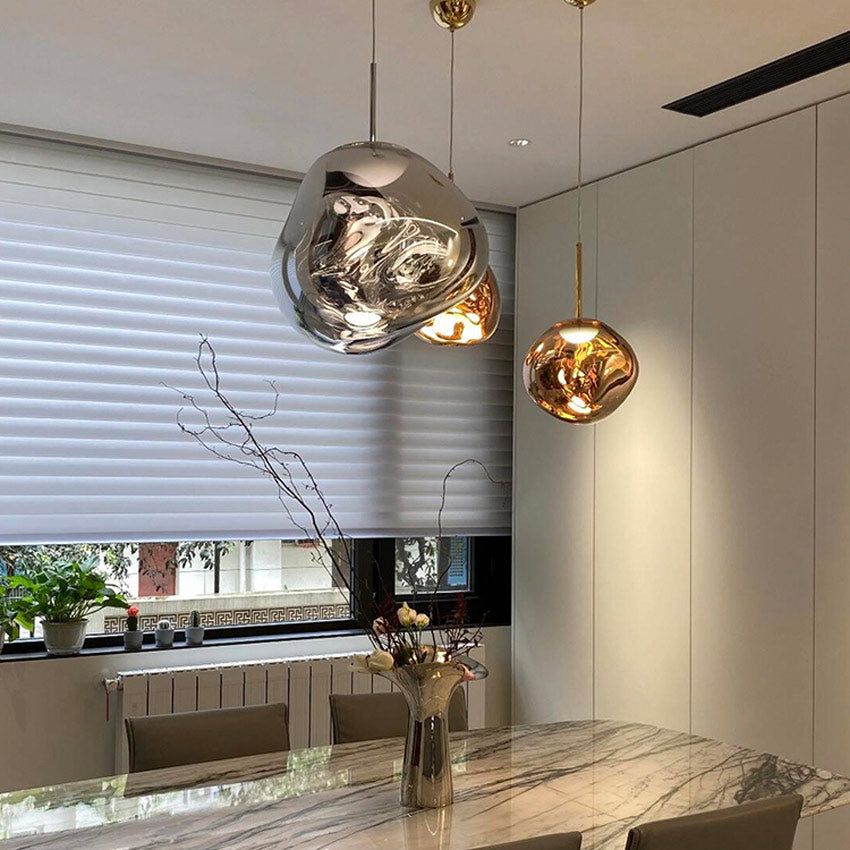 Nordic Industrial Pendant Light With Lava Design For Modern Interiors