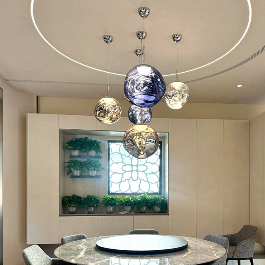 Nordic Industrial Pendant Light With Lava Design For Modern Interiors
