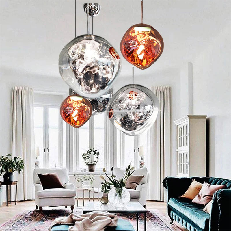 Nordic Industrial Pendant Light With Lava Design For Modern Interiors