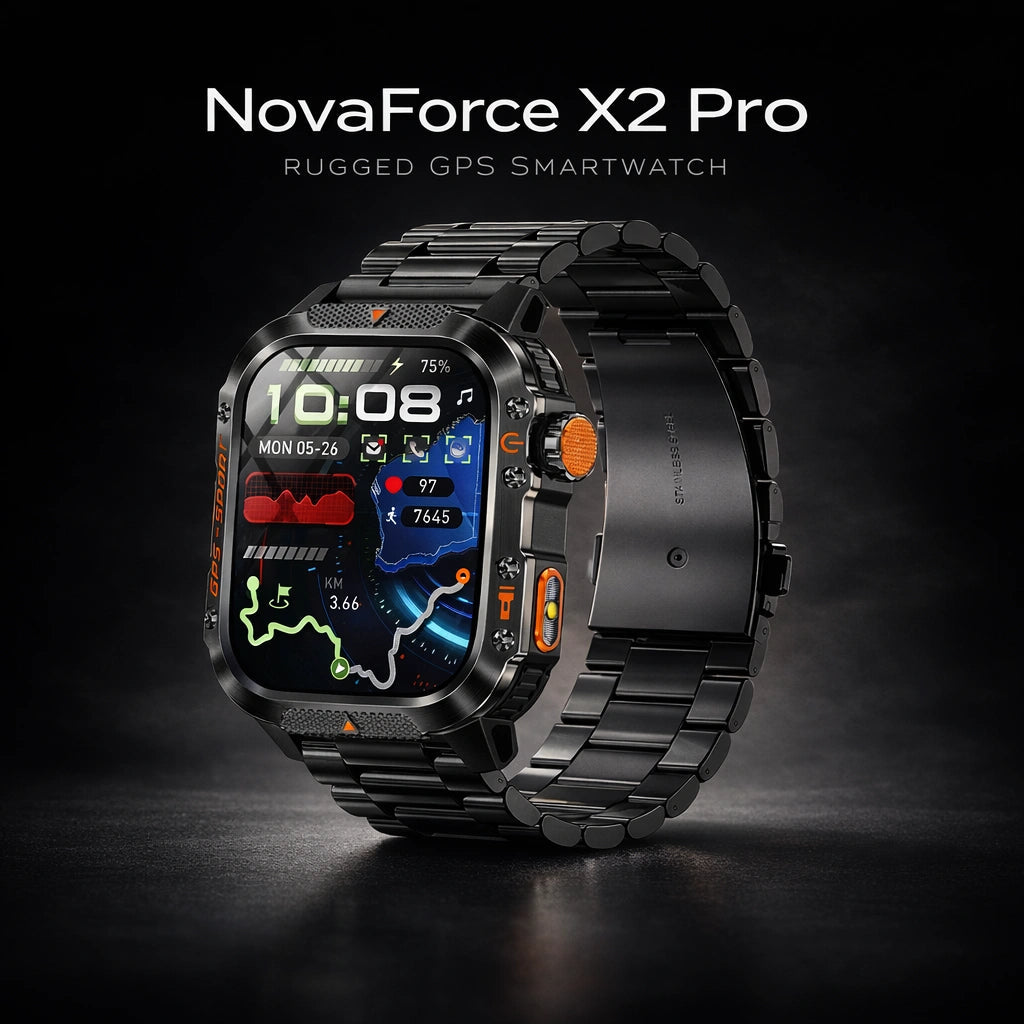 NovaForce X2 Pro Rugged GPS Watch With 100 Plus Sports Modes And Multi Satellite Navigation