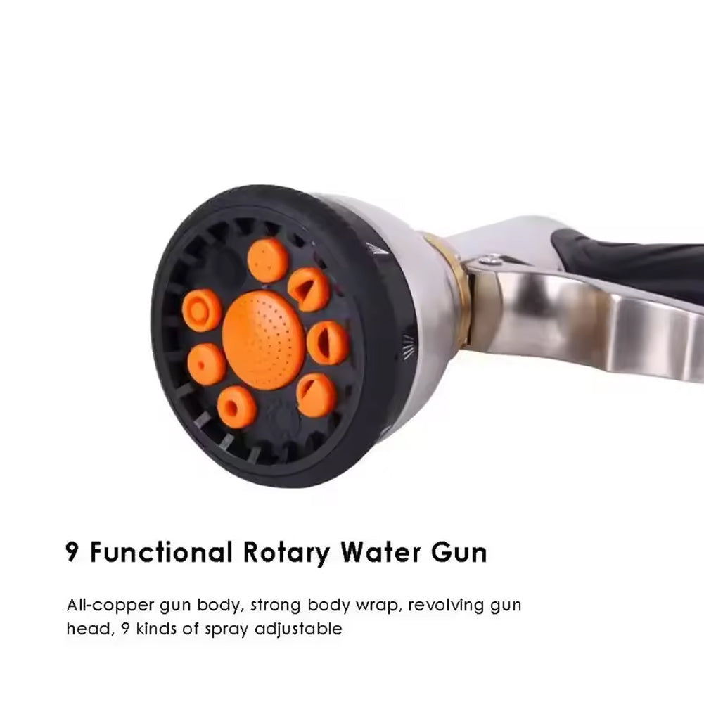 NozzleJet 9-Pattern Hose Nozzle For Effortless Watering